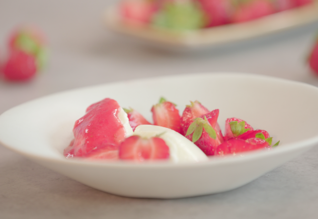 Blanc-manger aux Fraises du Périgord IGP