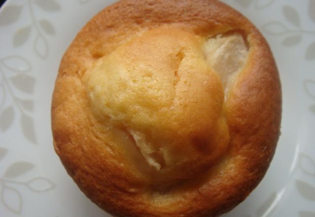 Muffins à la poire, cœur de figue