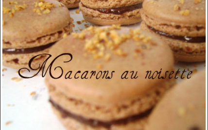 Macarons noisette façon nutella