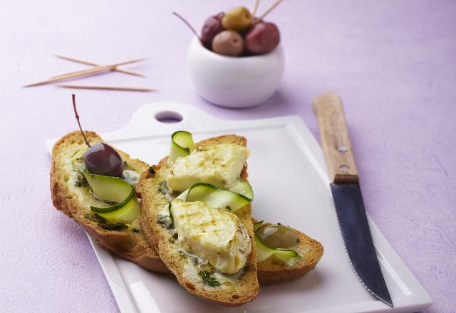 Pain Bastide Bruschetta gratinée au fromage frais