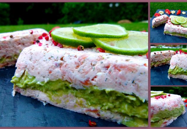 Terrine aux 2 saumons et avocat