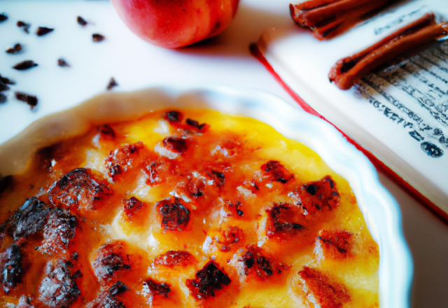 Crème brûlée aux pommes