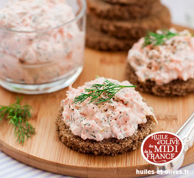 Rillettes de truite fumée à l’huile d’olive