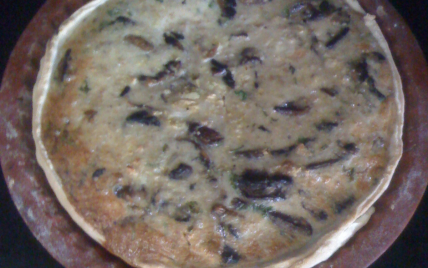 Quiche au thon et champignons de Paris