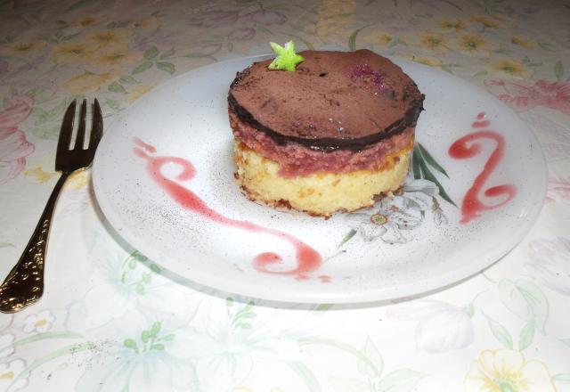 Fondant choco-citron-framboise