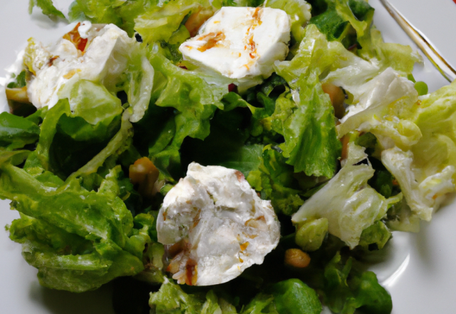 Salade aux crottins de chèvre