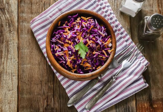 Salade de chou rouge et carottes