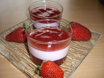 Panna cotta fraise et coco