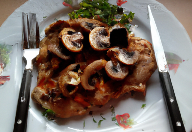 Escalopes de dinde aux champignons