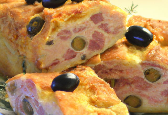 Cake olives - jambon