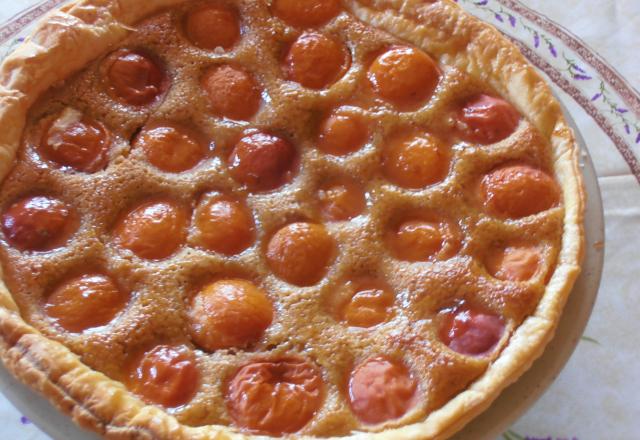 Tarte abricot amandes et gingembre