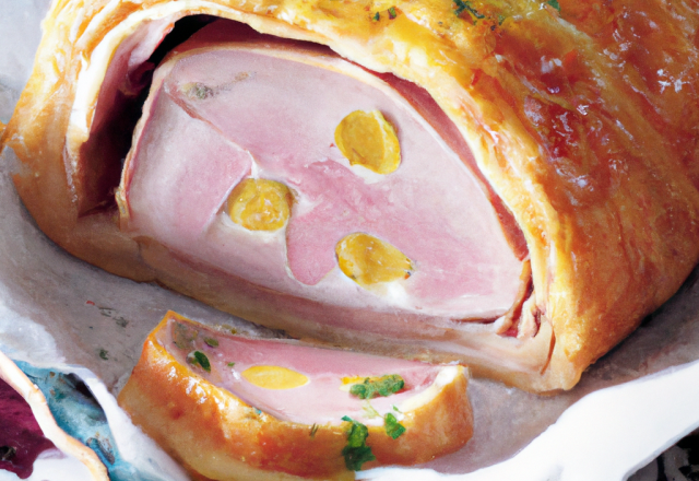 Jambon blanc en croûte