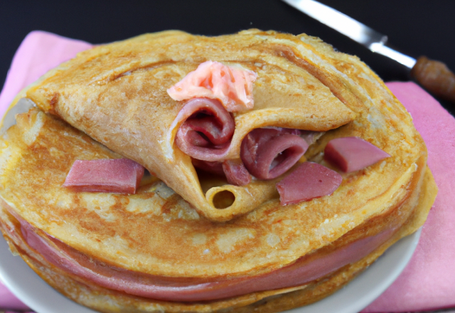 Crêpes au jambon facile