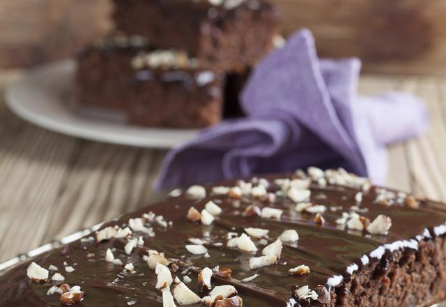 Gâteau au chocolat gingembre et noisettes