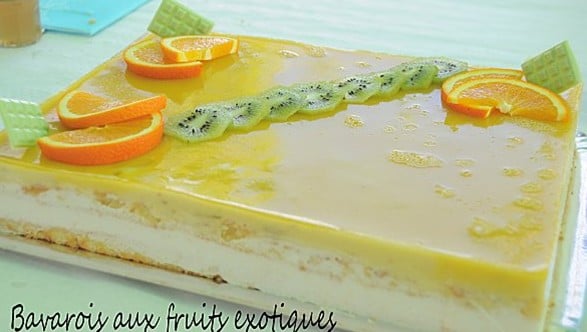 Bavarois aux fruits exotiques