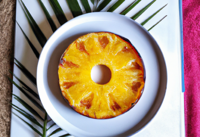 Gâteau ananas flan