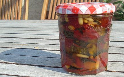 Confiture courgettes poivrons