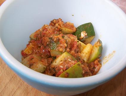 Courgettes à l'ail blanc de Lomagne et épices