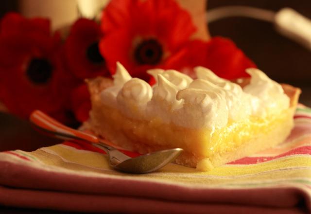 Tarte au citron, crème fraîche et meringue