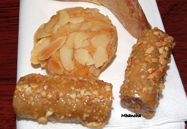 Mhancha aux amandes grillées, cette fameuse pâtisserie serpentée!