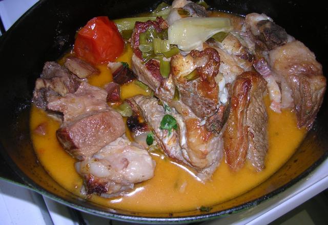 Poitrine de veau braisée