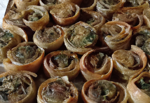 Feuilletés aux escargots