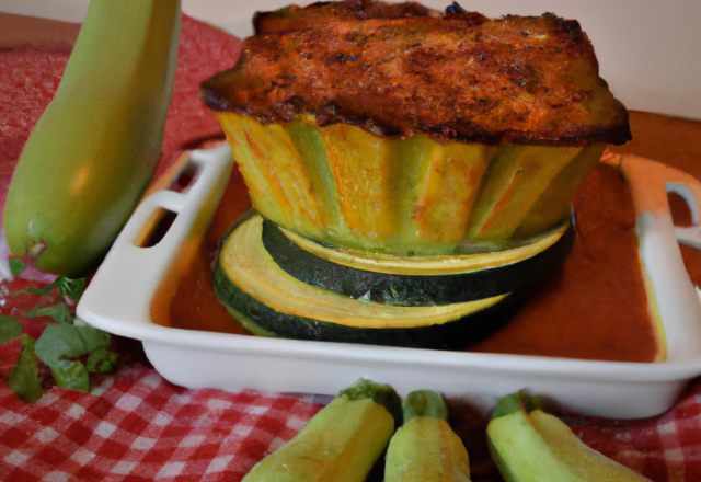 Flan de courgettes au chorizo