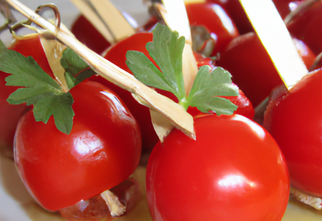 Tomates cerises farcies pour l'apéritif