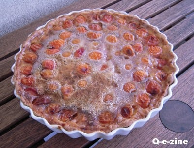 Tarte fondante aux abricots