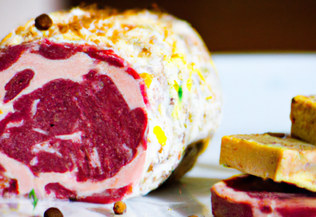 Bricks au vacherin et à la viande des grisons