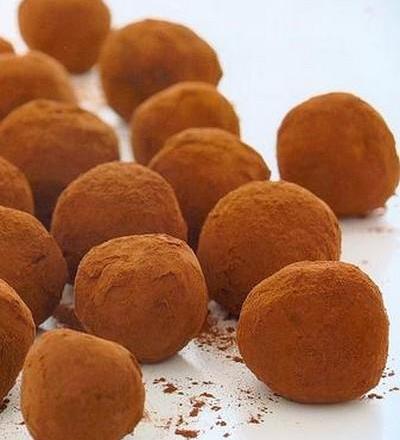 Truffes aux trois chocolats