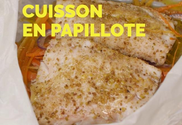 Filets de lieu et légumes en papillote, infusion au fenouil