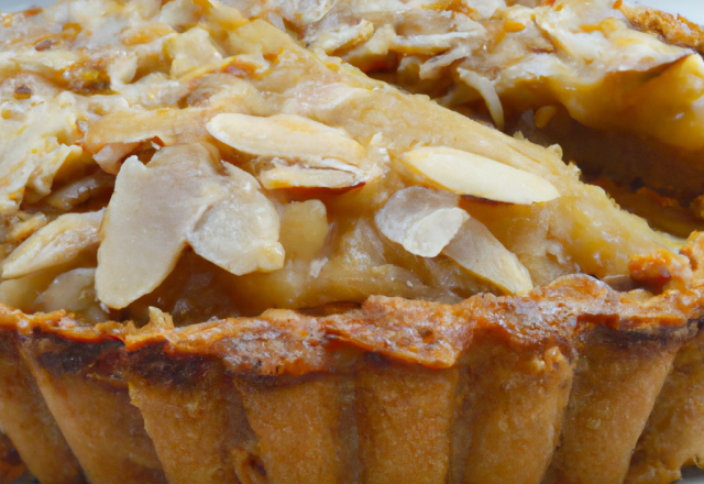 Tarte aux amandes nappée