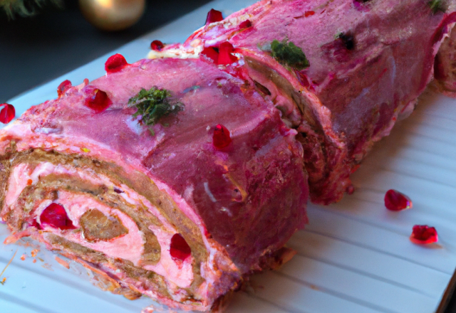 Bûche de Noël ispahan maison