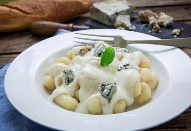 Gnocchis relevés au gorgonzola