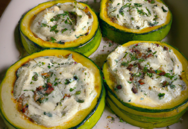 Courgettes au boursin