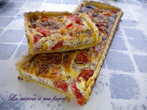 Quiche tomates thon et herbes de Provence