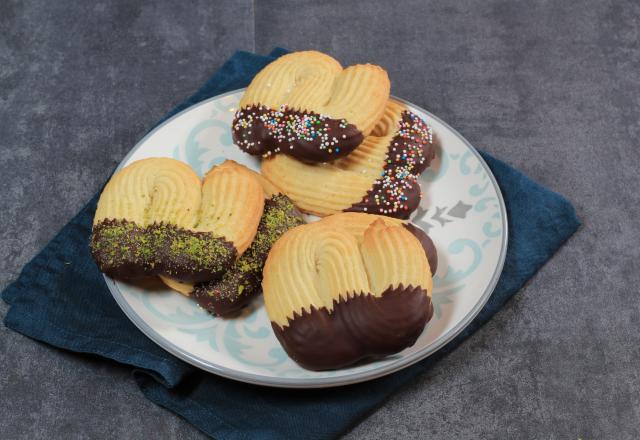 Sablés Viennois au chocolat ou Spritz au chocolat