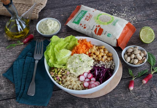 Veggie Bowl et son houmous maison