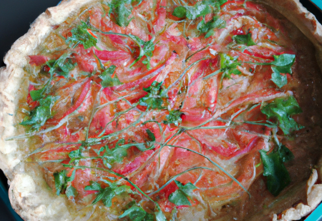 Tarte sans pâte au saumon