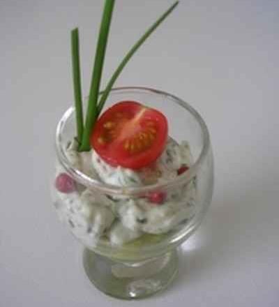 Verrine Avocat-fines herbes