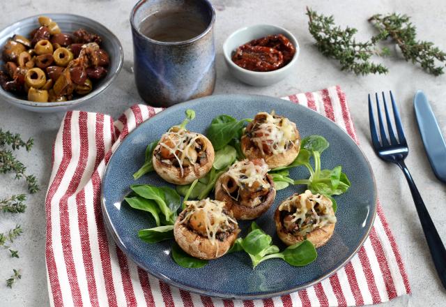 Champignons farcis à la provençale