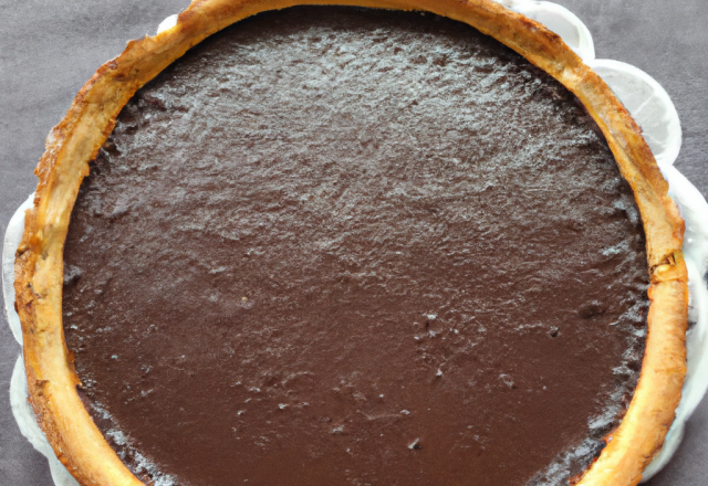 Tarte au chocolat noir grand cru