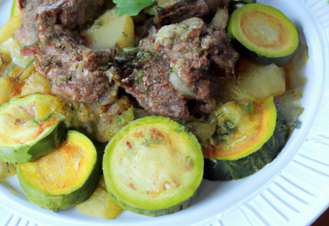 Ragoût d'agneau aux courgettes