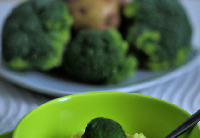 Purée brocolis et pommes de terre