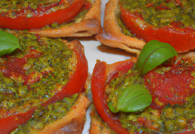 Croustillant tomato al pesto