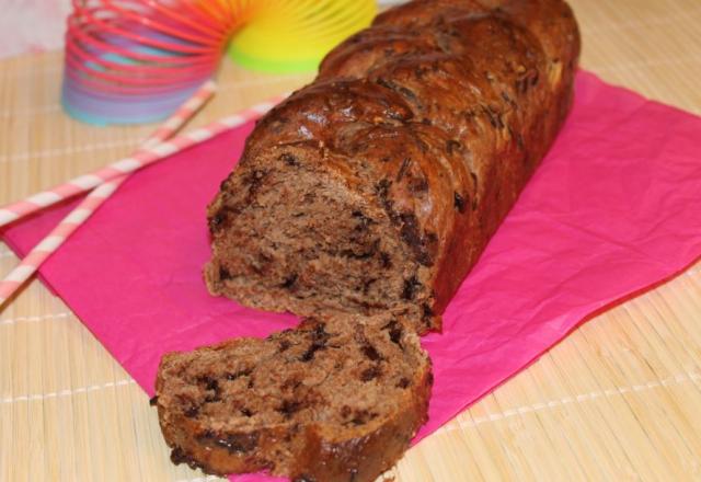 Brioche tressée aux pépites de chocolat