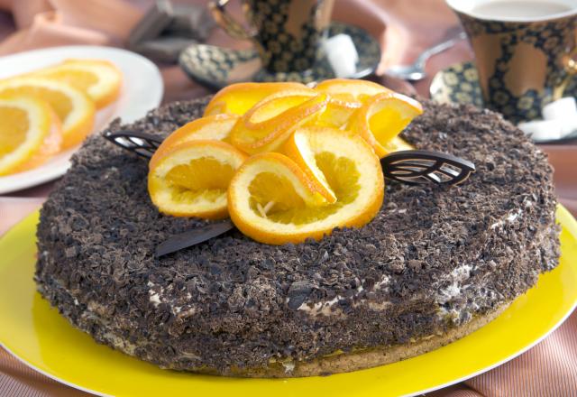 Gâteau au chocolat et orange