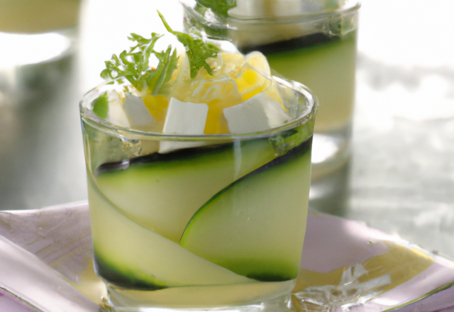 Verrine de concombre