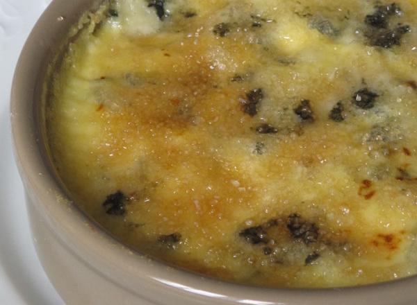 Crème brûlée au Roquefort Papillon